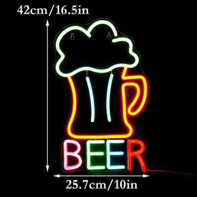 Letrero neón LED USB 16.5x10.1pulg para decoración