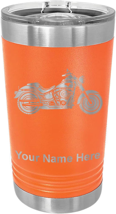 Vaso térmico motocicleta 16oz color naranja