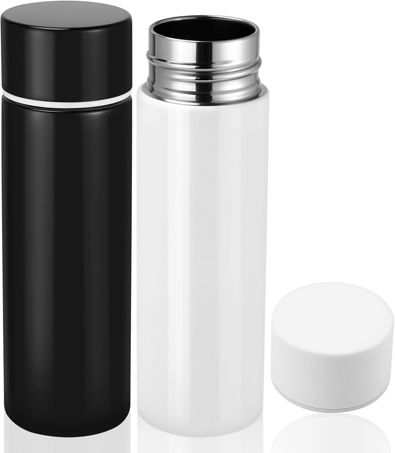2 Pzas Botella Agua Aislada Acero Inox 4.4oz Campamento