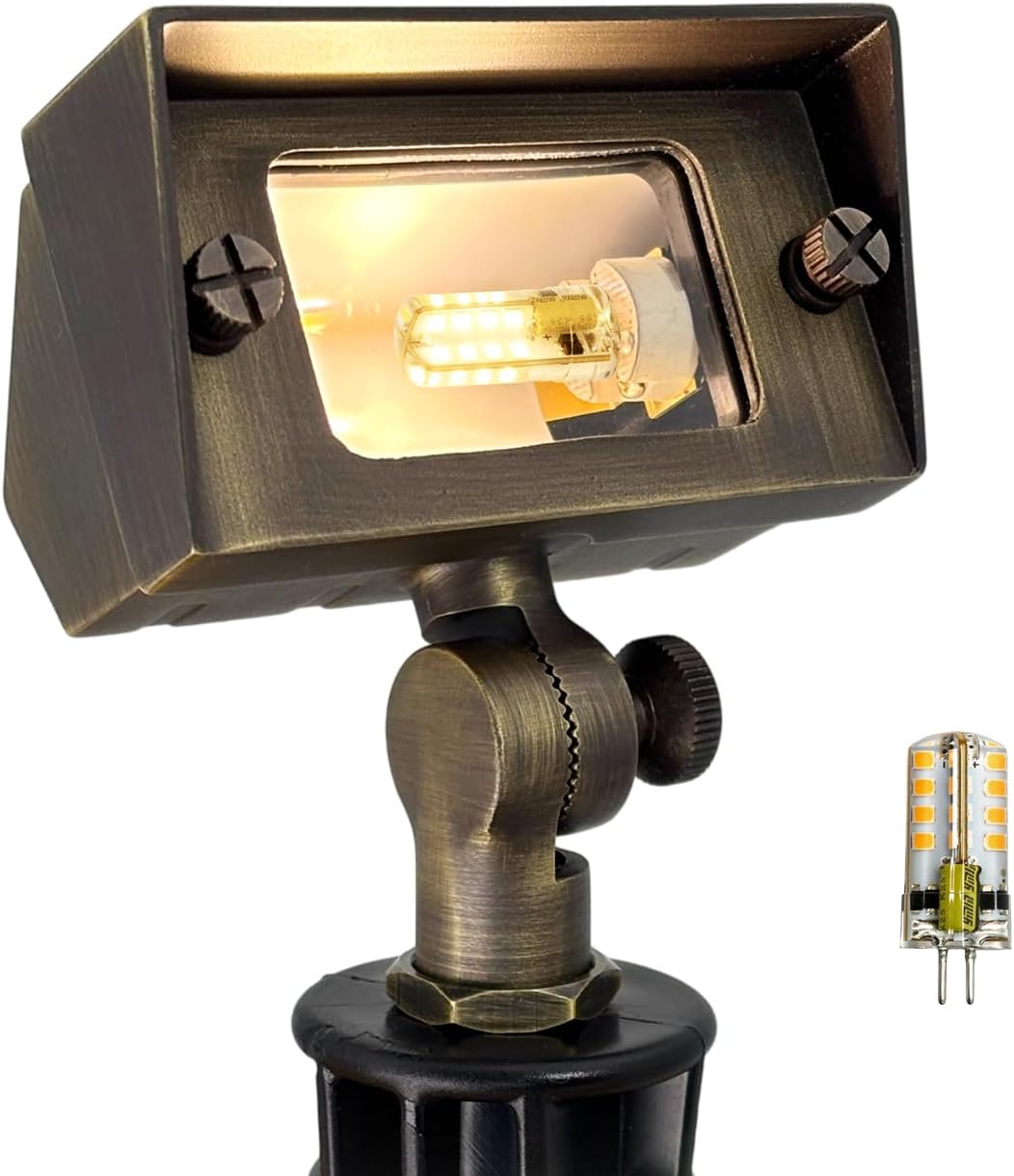 Focos inundantes latón exterior LED G4 2 W 2700 K 12 V