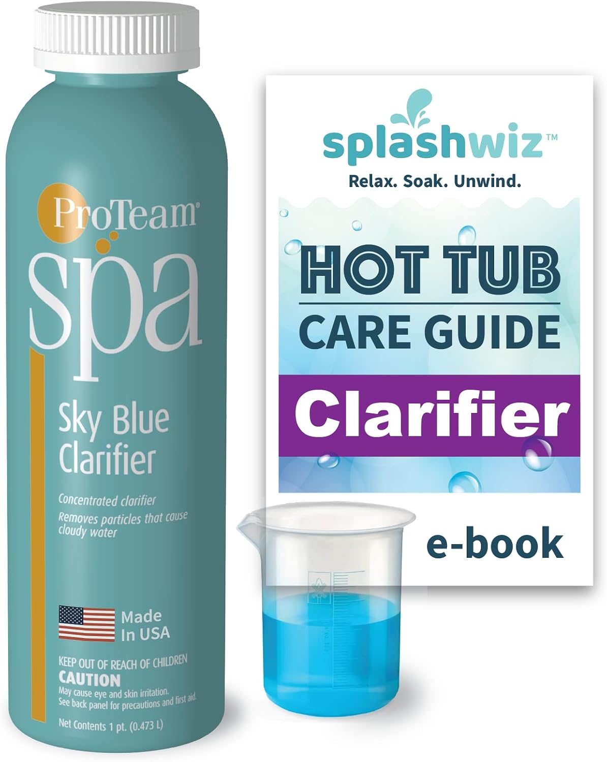 Clarificador spa azul cielo para bañera hidromasaje