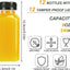 Botellas plásticas transparentes TOMNK 12 unidades 8 oz con tapas, embudo y cepillo