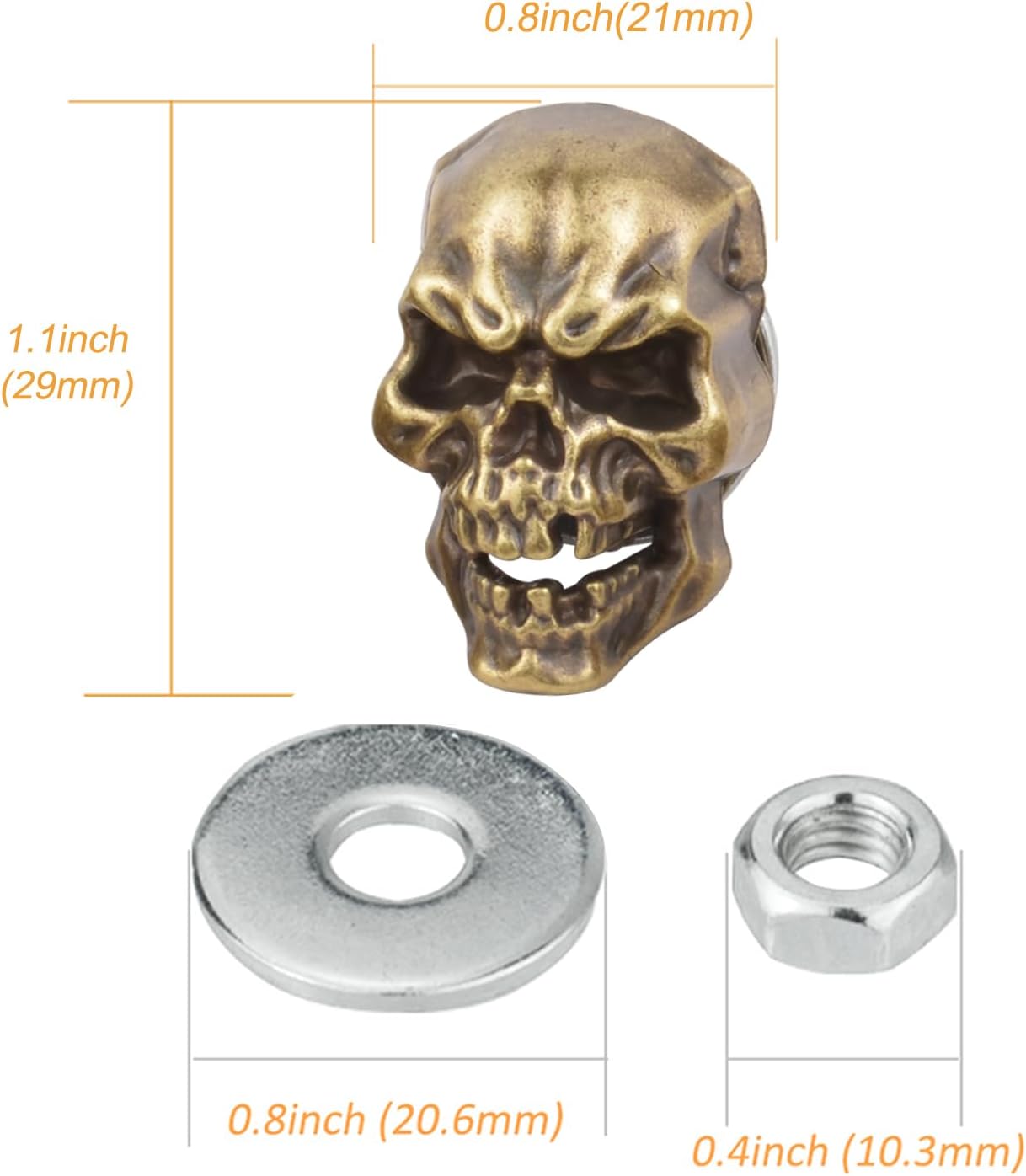 Set s divertidos para placa calavera motocicleta camiones