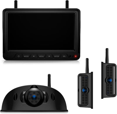 Sistema cámaras inalámbrico HD para RV 7" con visión