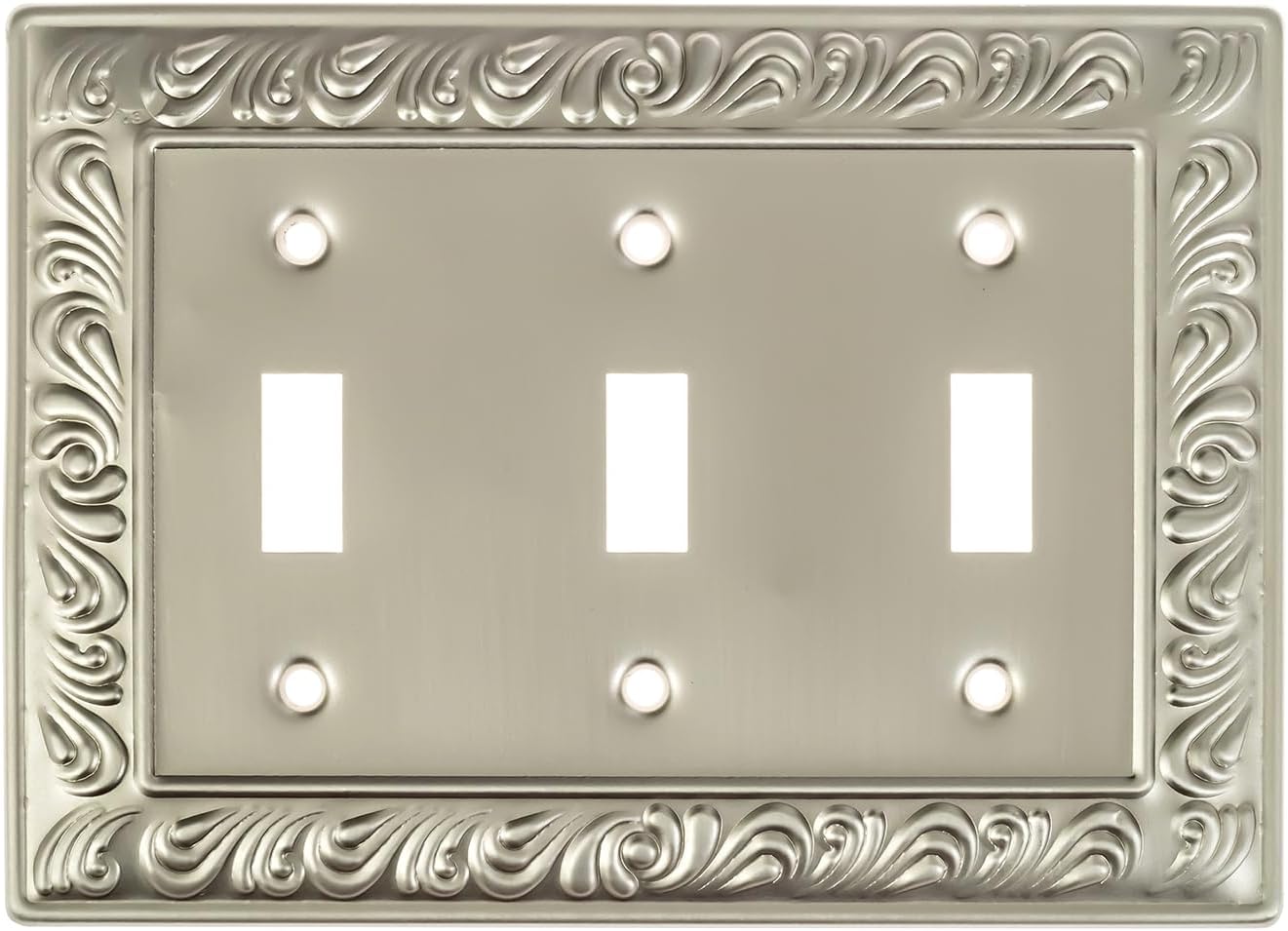 Placas biseladas níquel satinado enchufes estilo palanca