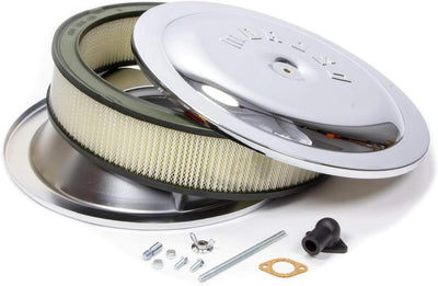 Kit filtro aire acero cromado 14x3