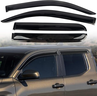 Visera sol coche Toyota Tacoma 4dr 4ª gen 4 Pzas Negro