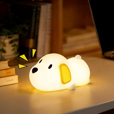Luz nocturna perros niños con sonido animales 7 colores