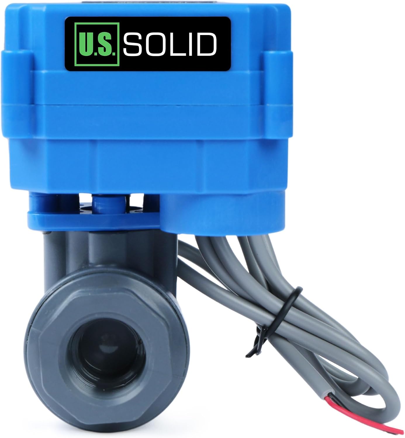 Válvula bola motorizada UPVC 1/2pulg retorno automático