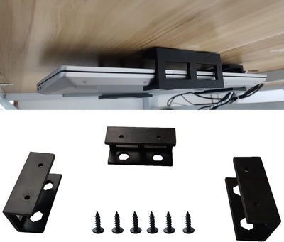 3 Soportes plástico laptop debajo escritorio almacenamiento