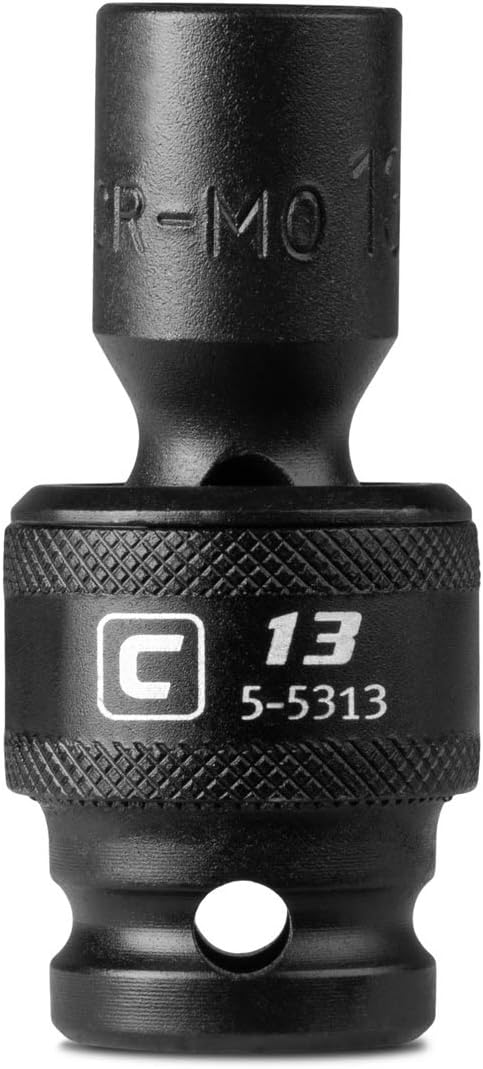 Llave vaso impacto universal 13mm 1/2pulg 6 puntos métrica