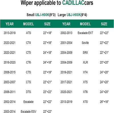 Limpiaparabrisas delantero Cadillac XTS 13-19 26x18"