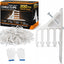 200 Pzas Grapas Multi-Cable con Clavos Acero Blanco