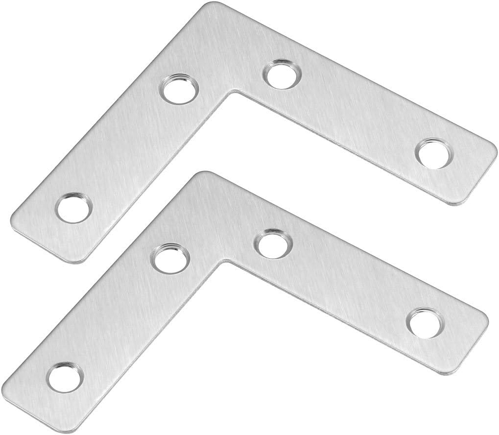 Placa L acero inox 304 2.362" 10 Pzas