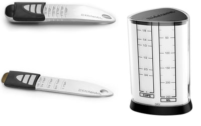 Juego medidor ajustable con cucharada y taza