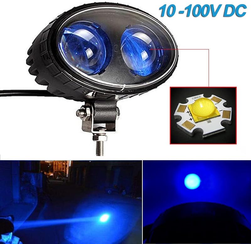 20 Luces Seguridad Carretilla 10V-100V Punto Azul
