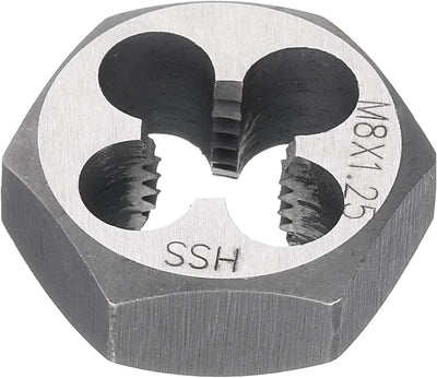 M8x1.25 Hexagonal métrica para cortar acero al carbono
