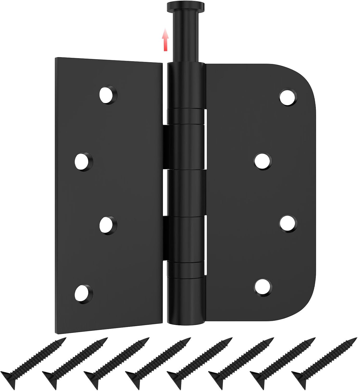 Bisagras puerta rodamiento bolas acero inox 304 negro