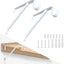 Soporte barra armario ajustable para tacos 3/4pulg set 2