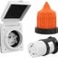Entrada corriente RV 30A 125V conector giratorio naranja