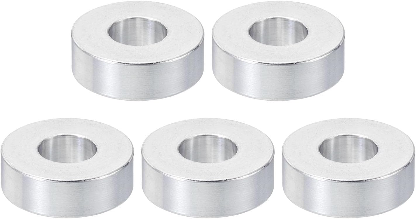 Espaciadores aluminio M10 5 pzas 0.41x0.95x0.32pulg