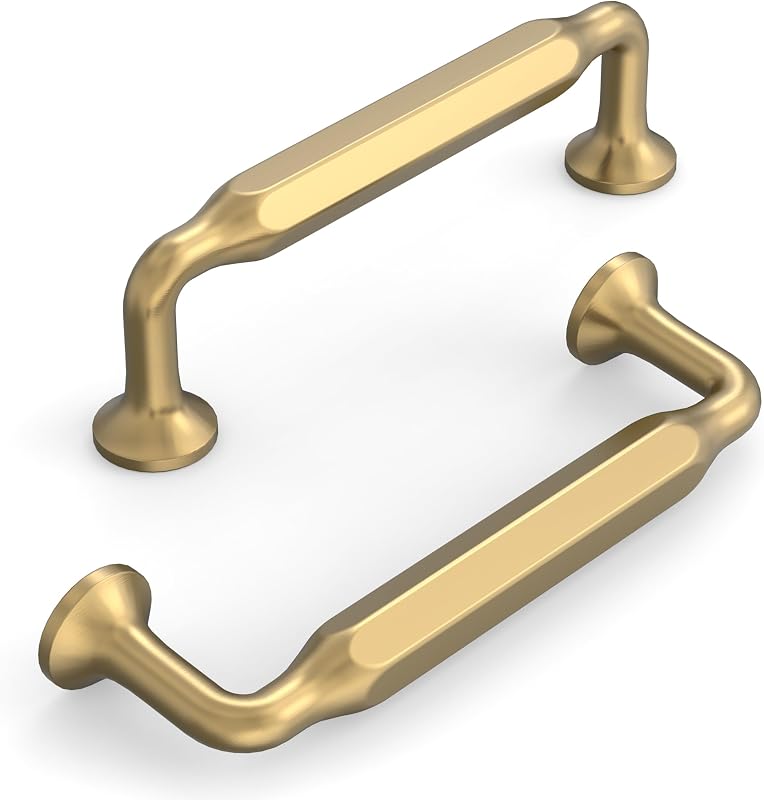 10 Manijas Gabinete Cocina 3.75" Bronce Champán