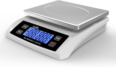 Báscula cocina inox 66lbs LCD conversión unidades blanco