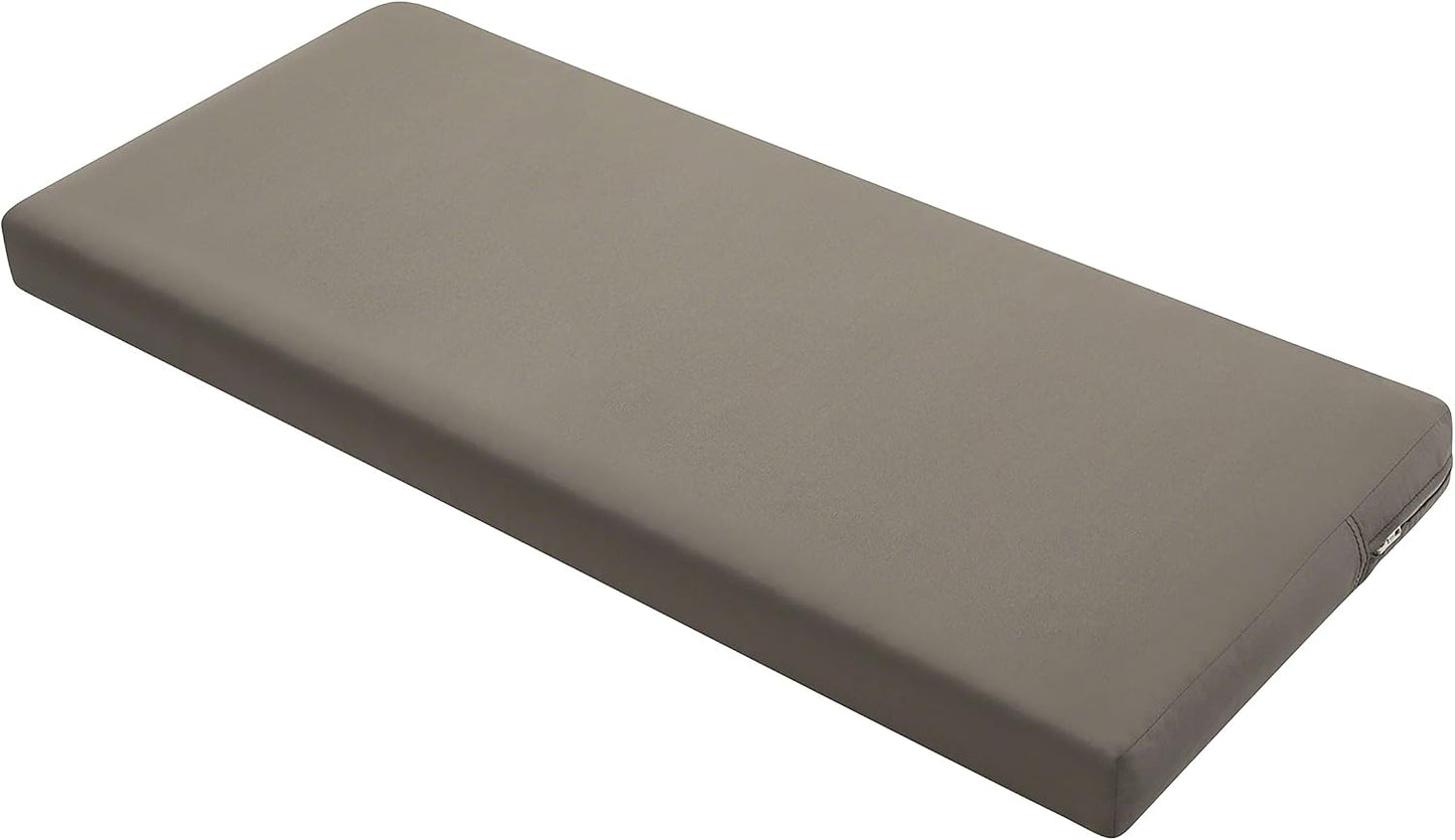 Cojín biplaza para sofá color gris pardo oscuro