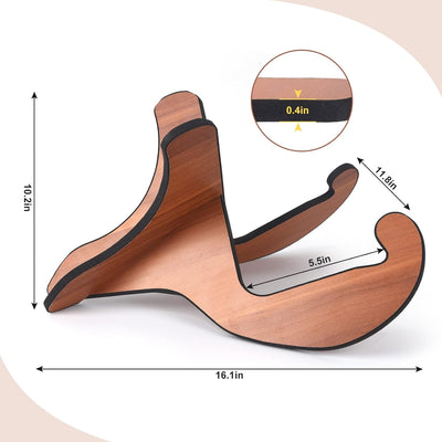 Soporte guitarra madera universal antideslizante marrón