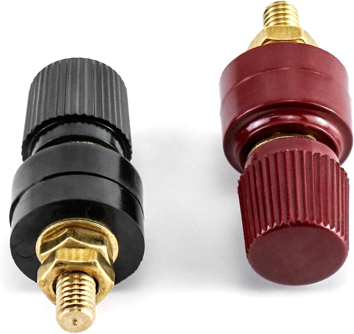 Kit 8 Pzas Conector Terminal Batería M6 Rojo Negro