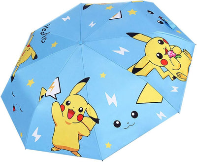 Paraguas automático anti-viento plegable niños azul