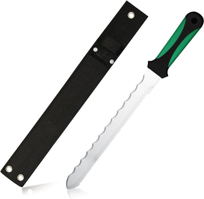 Cuchillo aislante doble cara 11pulg acero inox para lana y césped