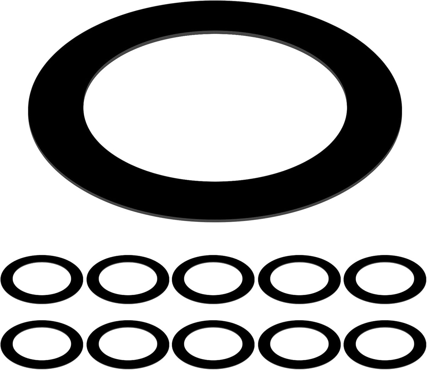 Anillo negro para lámparas techo 4pulg pack 10