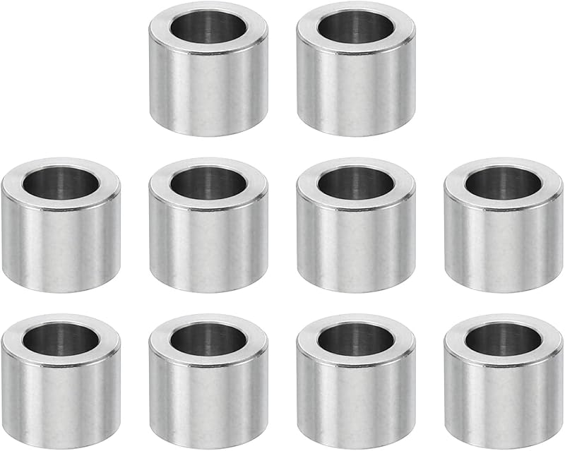 Espaciadores acero inox M6 10pzas 0.244x0.394pulg