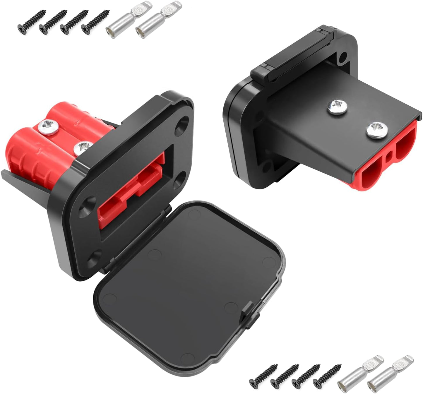 Conectores 50A 12-6 AWG para batería coche RV impermeable