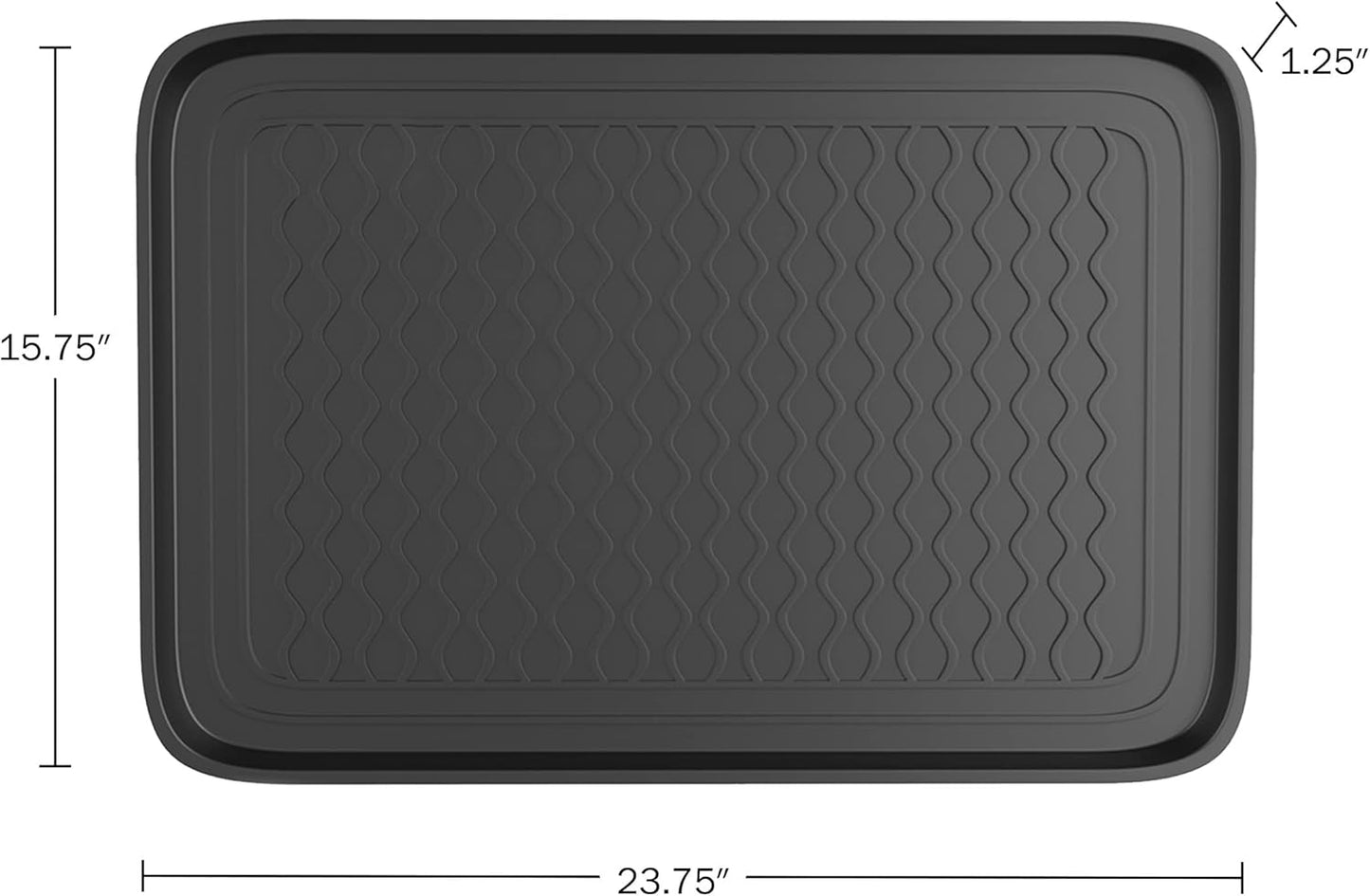 Bandeja para botas plástico resistente agua set 2 gris