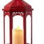 Farol Navidad vintage 15pulg vidrio portavelas colgante jardín