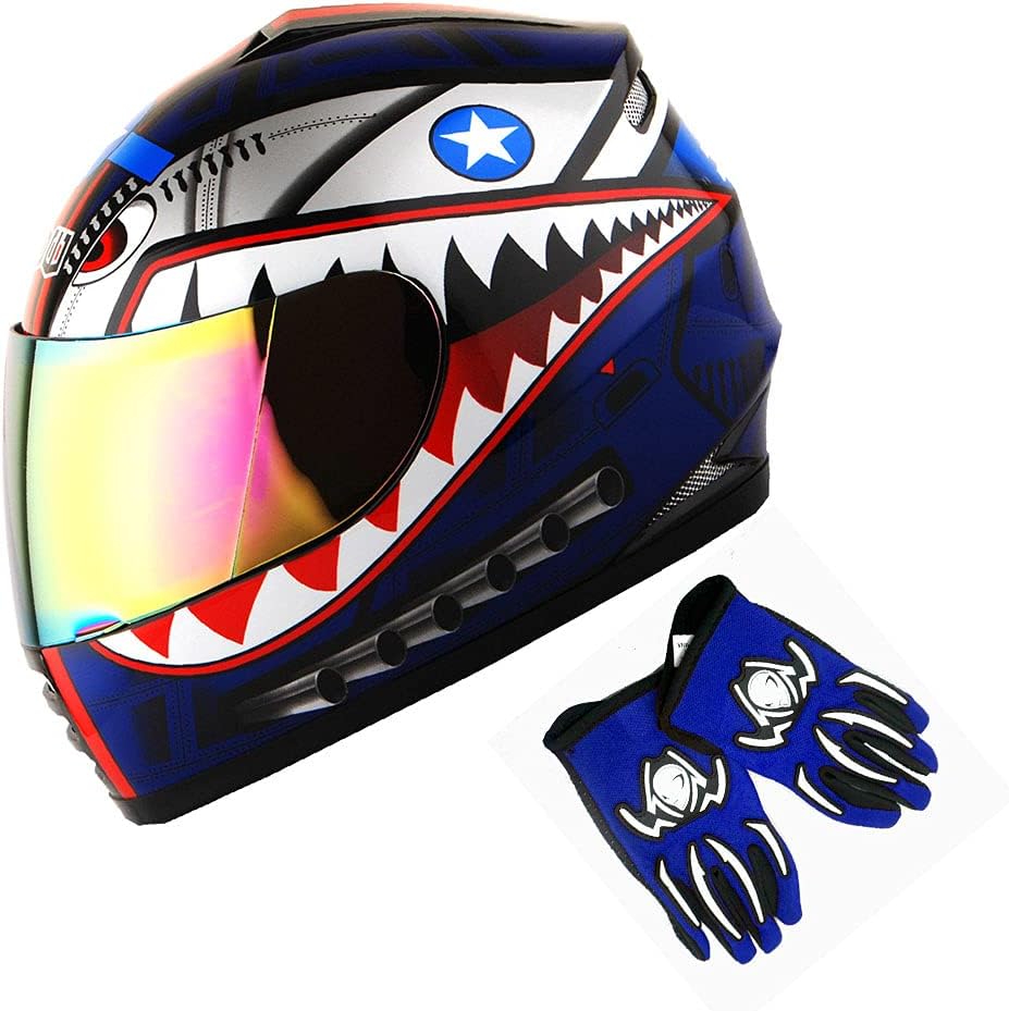 Casco integral para niños motocicleta bicicleta urbana