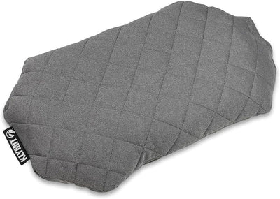Almohada viaje híbrida inflable ligera color gris