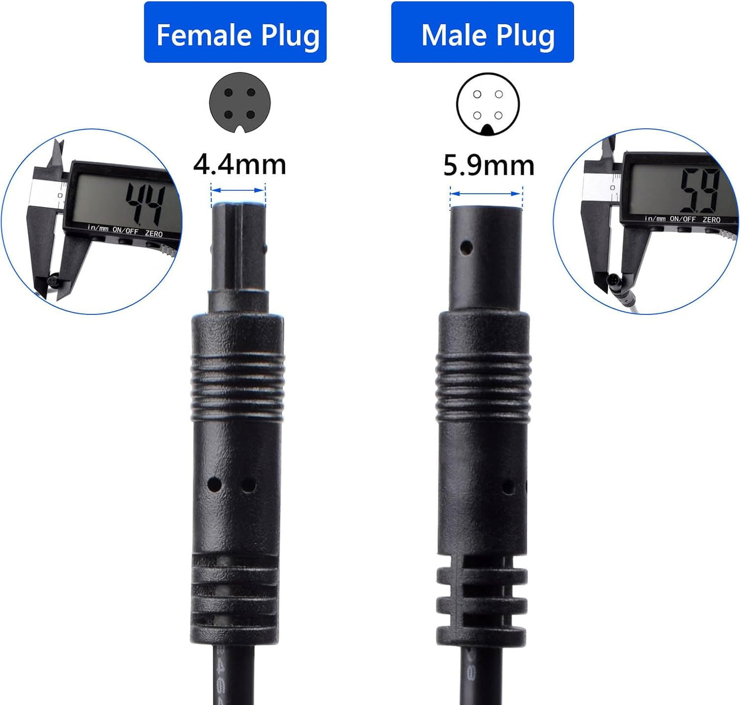 Cable extensión cámara trasera 4p 16.5pies