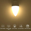 Bombillas LED E12 para candelabro 5W 3000K paquete 6