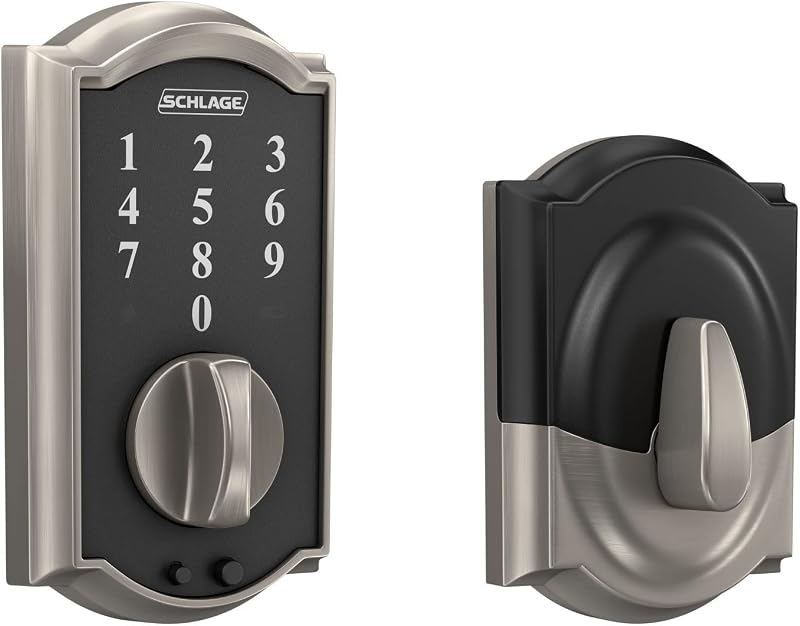 Cerrojo seguridad cerradura electrónica níquel puerta