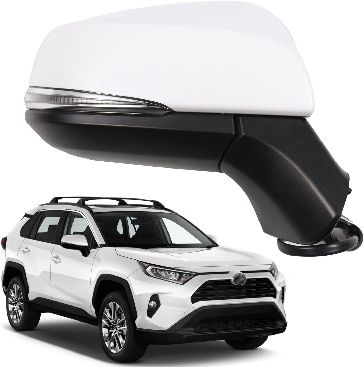 Espejo lateral RAV4 2022-23 con BSM y señal giro