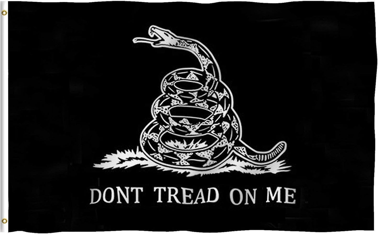 Bandera con texto Join Or Die Don't Tread on Me
