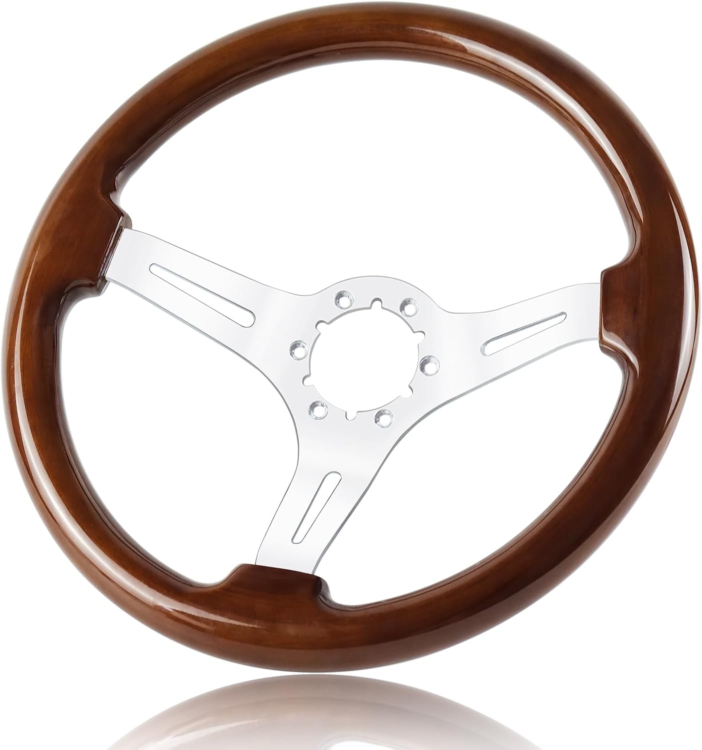 Volante madera 14" 6 orificios para Corvette 63-82
