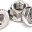 Tuercas brida M12 acero inox 304 paquete 5