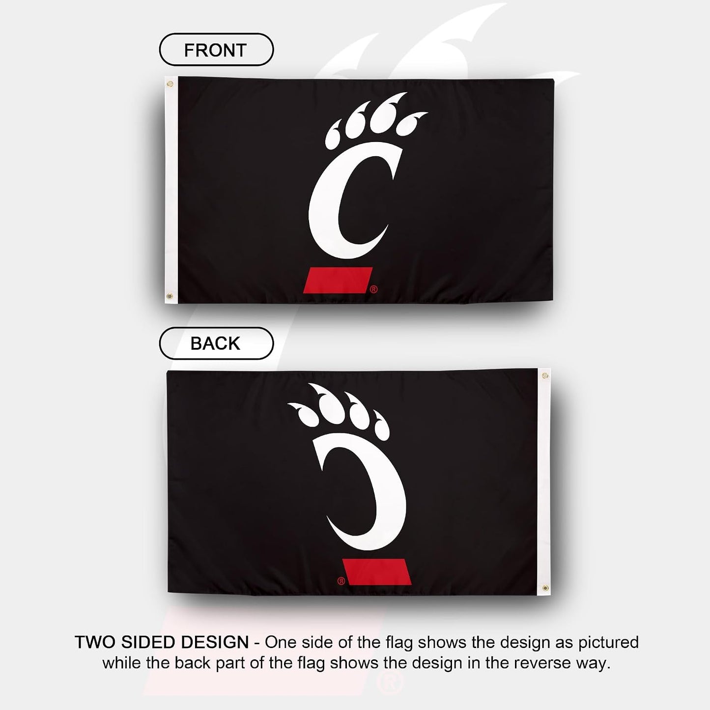 Bandera Bearcats UC 3x5ft tela poliéster duradera