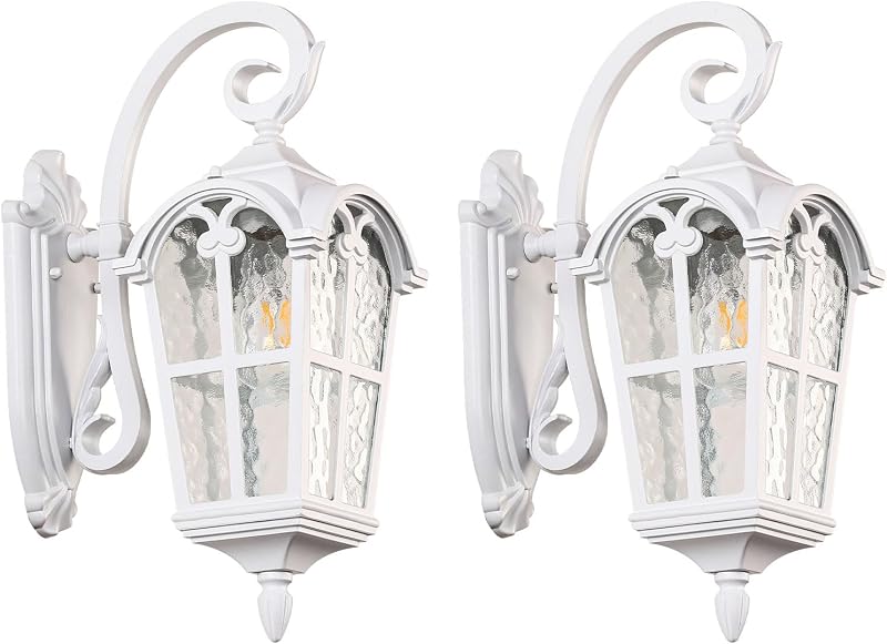 Luces pared exterior vintage impermeable 17.1pulg pack 2