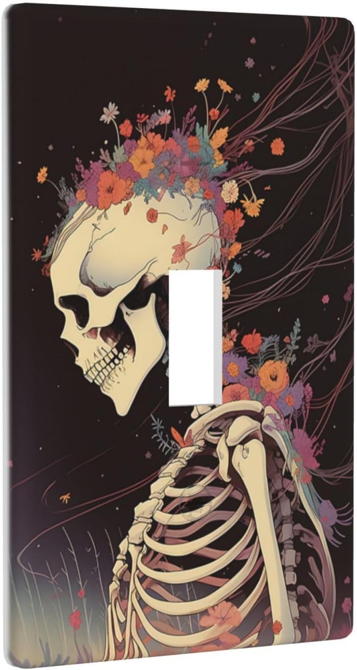 Placa interruptor calavera 2.75x4.5pulg cocina
