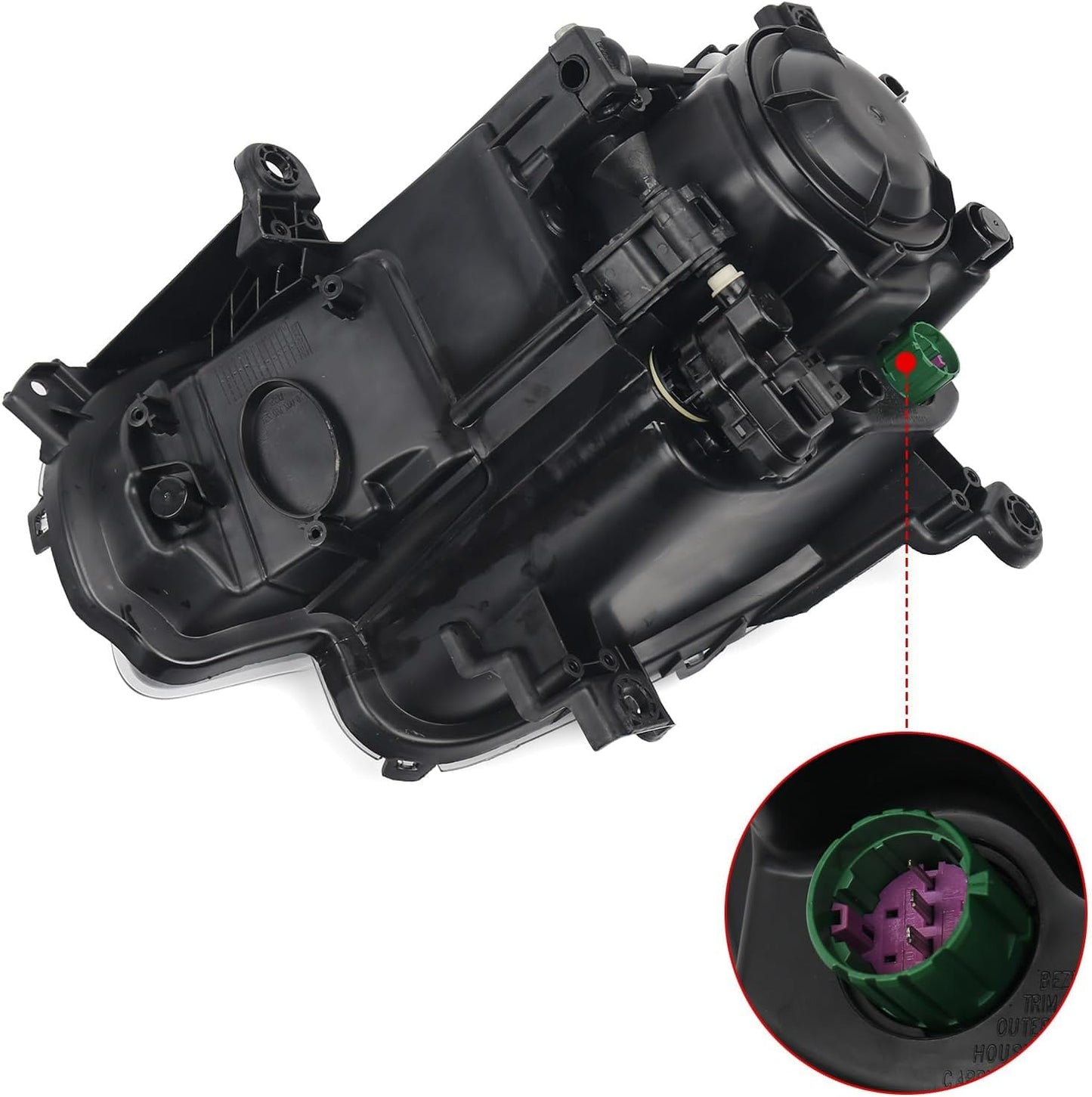 Faro delantero Jeep Cherokee 14-18 pasajero negro